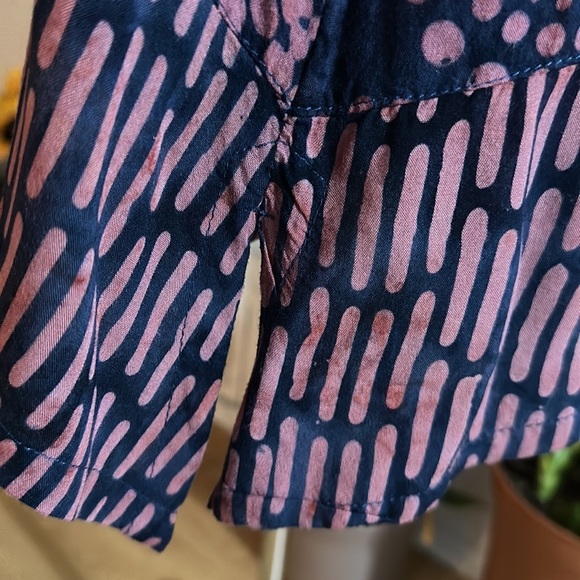 Soft surroundings navy pink top size S/M - Picture 6 of 8